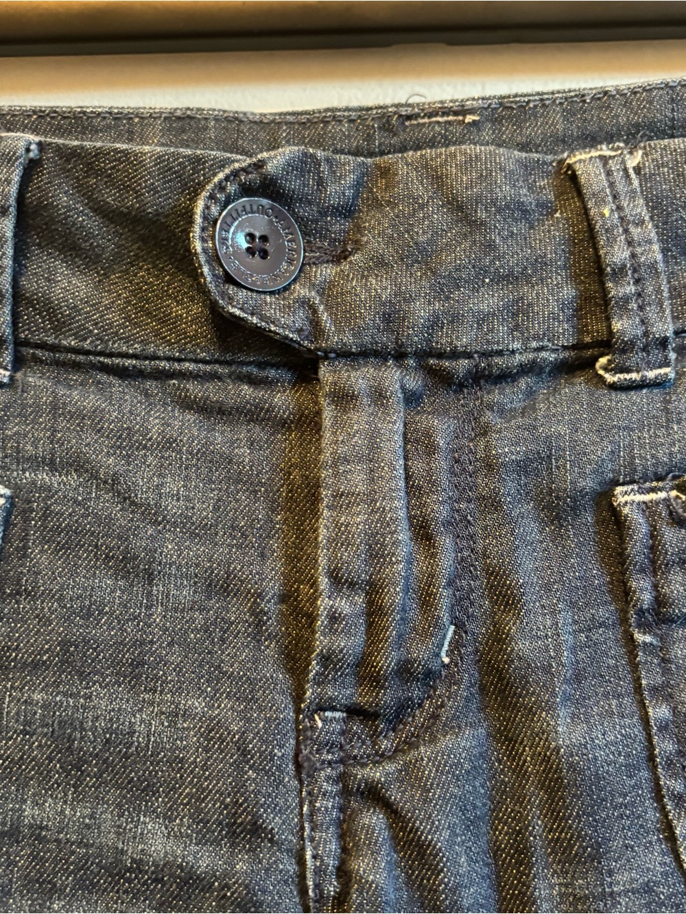 American Eagle Outfitters Dark Blue Cuffed Jean Shorts - Picture 5 of 9